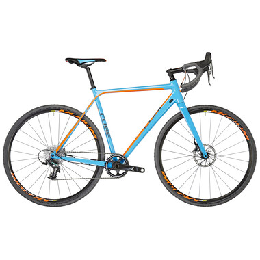 Bicicletta da Ciclocross CUBE CROSS RACE SLT Sram Force 1 40 Denti Blu/Arancione 2017 0